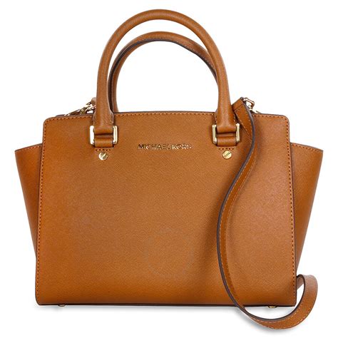 michael kors selma medoum|selma saffiano leather medium satchel.